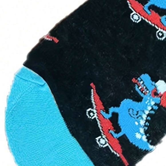 Blue Dinosaur Men’s NEW Skateboard Socks - Picture 5 of 5